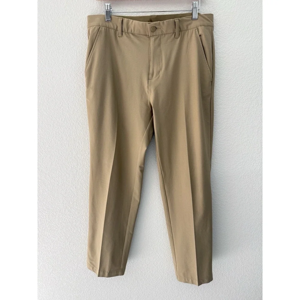Adidas Mens Golf Pants 32x32 Beige Performance Stretch Tech